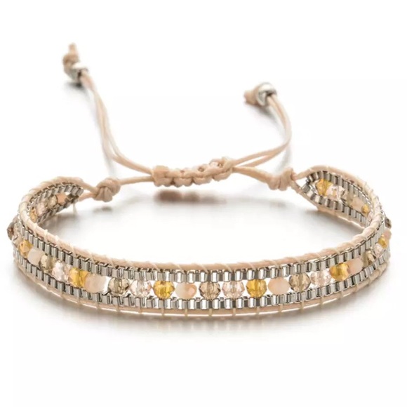 Jewelry - ⚡️2 for $15 Bohemian Weave Rope Crystal Bracelet
